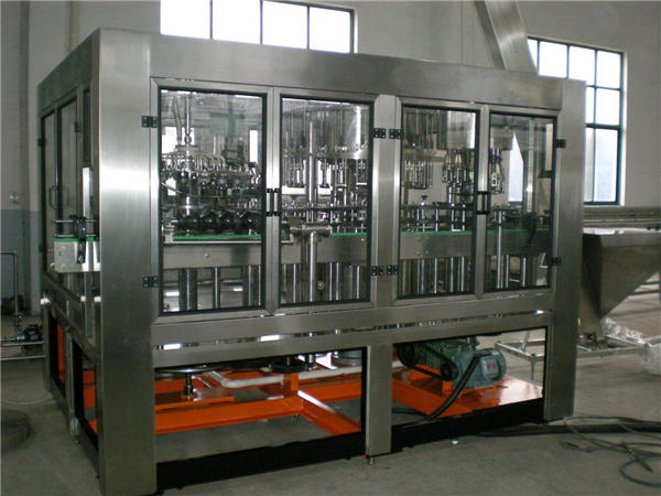 Máquina automática de recheo de botella de vidro