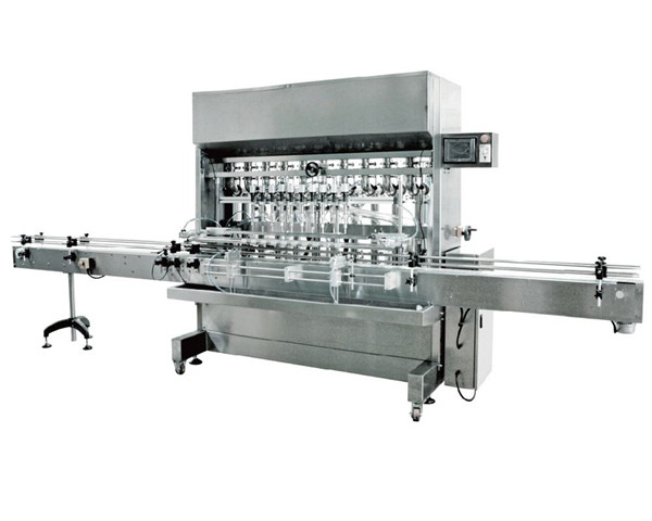 Automatic 12 Heads Gravity Liquid Filling Machine For Soy Sauce