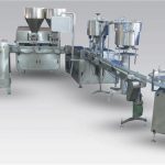 Automatisk flytende ølflaskeutfyllingsmaskin for produksjon og merking av produksjonslinjer