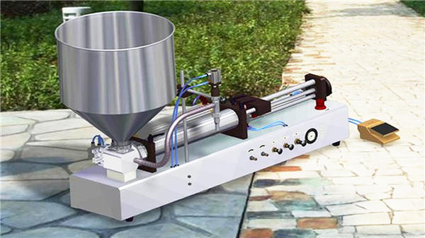 Semi-automatische wasmiddel vloeistof vulmachine