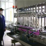 Kapaklı Otomatik Döner Şişe Sıvı Dolum Makinesi